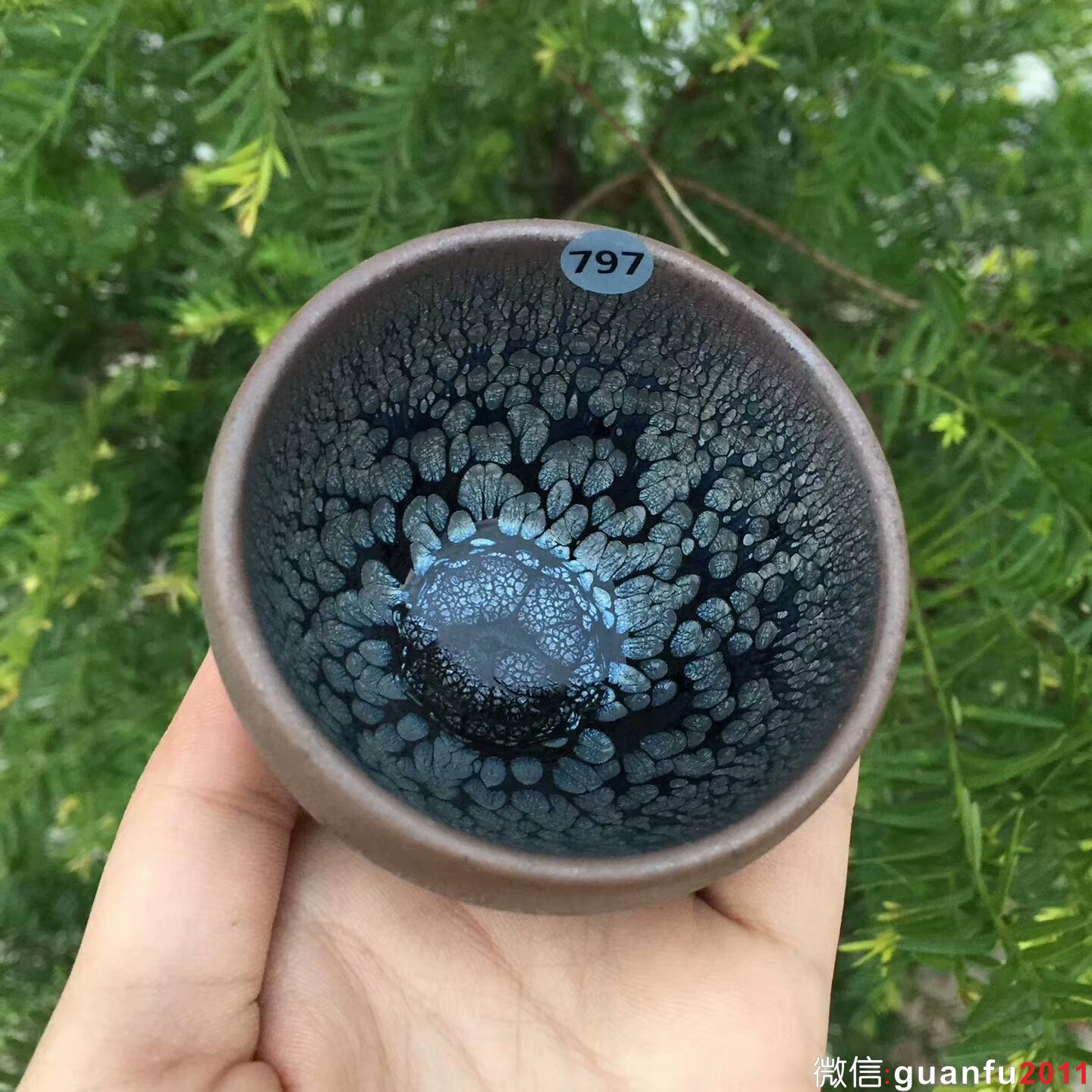 闕梅嬌 全手工 鷓鴣斑聞香杯：口徑7*6