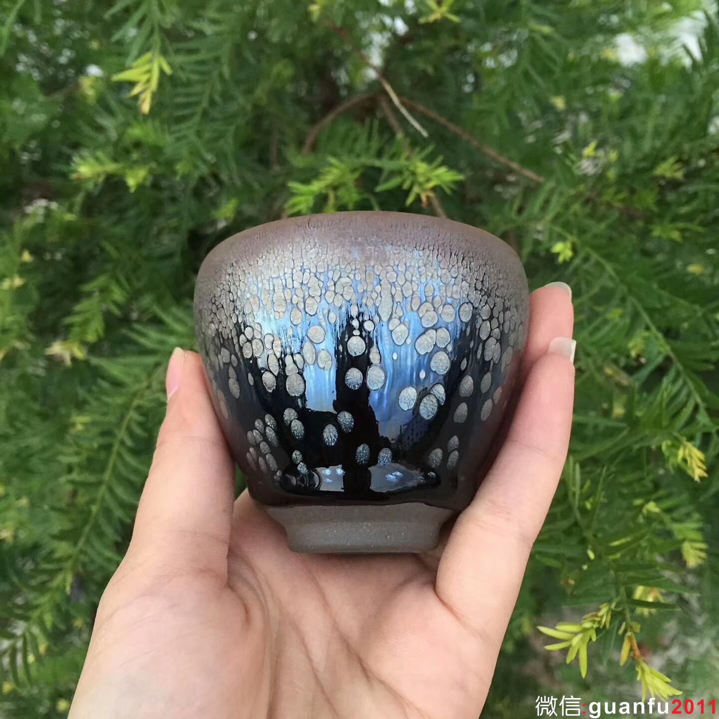 闕梅嬌 全手工 鷓鴣斑聞香杯：口徑7*6