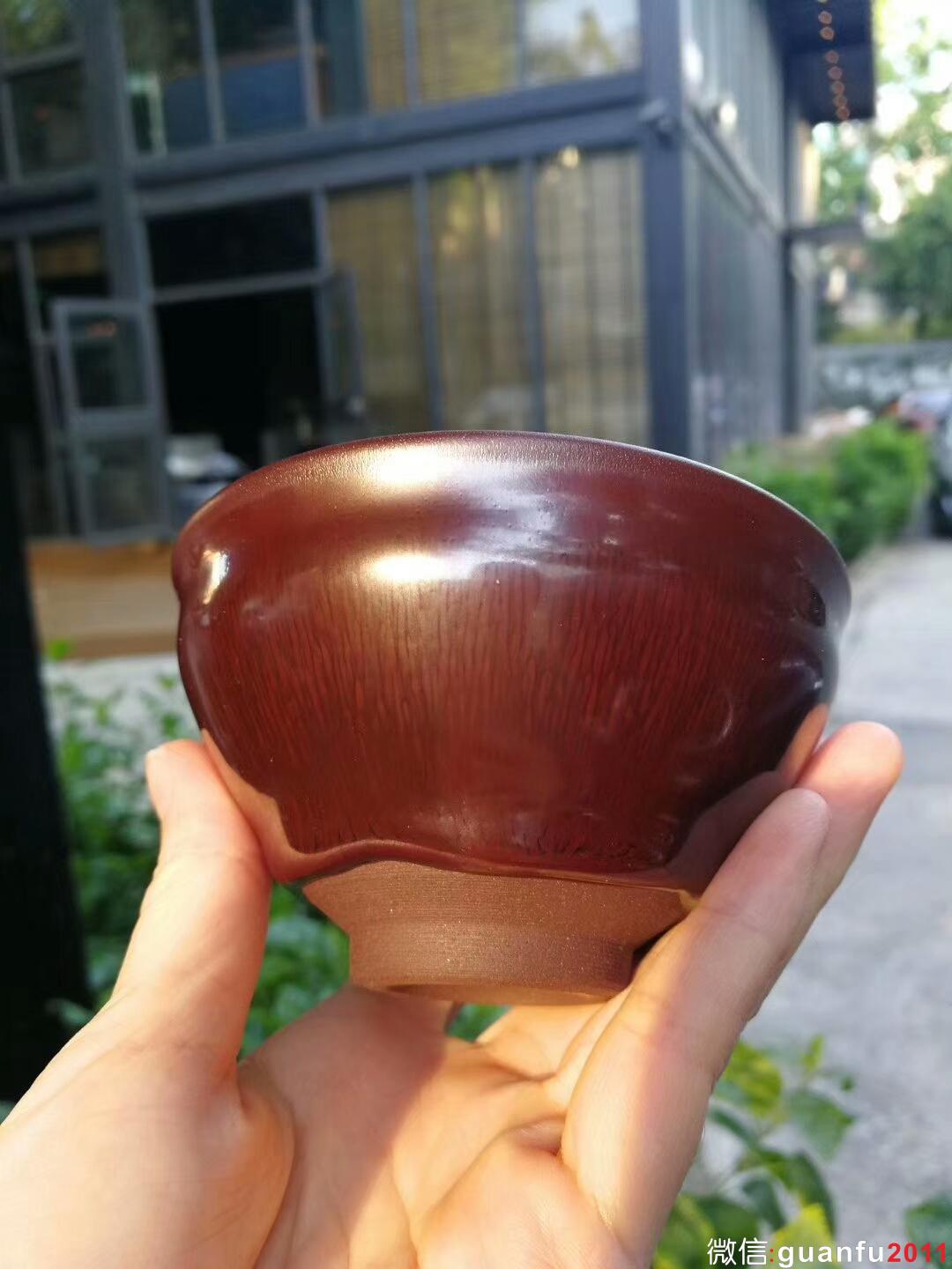 葉禮忠紫氣東來九五至尊盞：口徑9*5