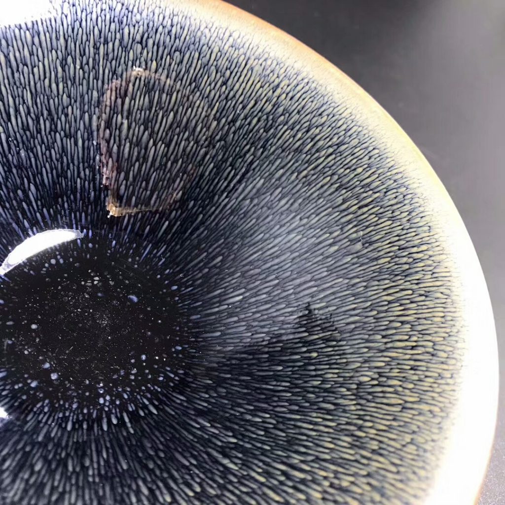 葉禮旺-兔毫大盞 精品青毫大撇口：15.5*6.2