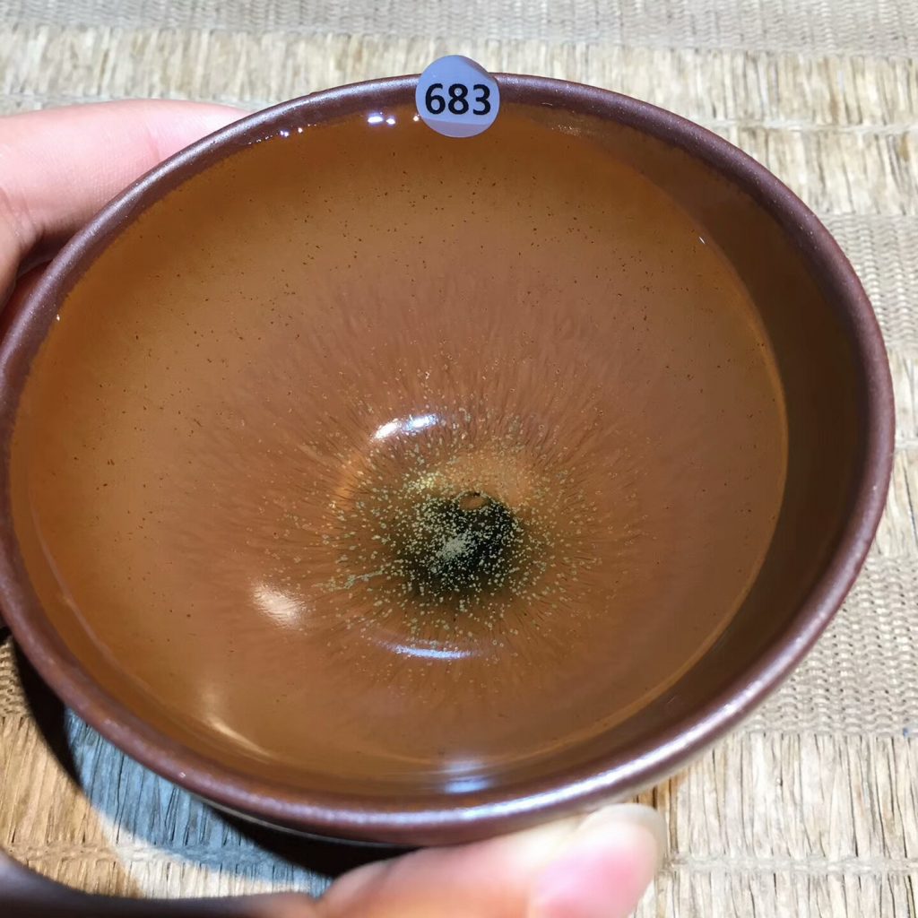 陳瑜 龍窯柴燒手工盞 柿紅釉斂口：8.8*5