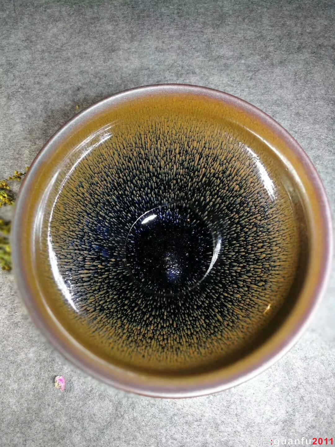 葉禮旺精美兔毫：口徑12.5*8 經(jīng)典淚釉