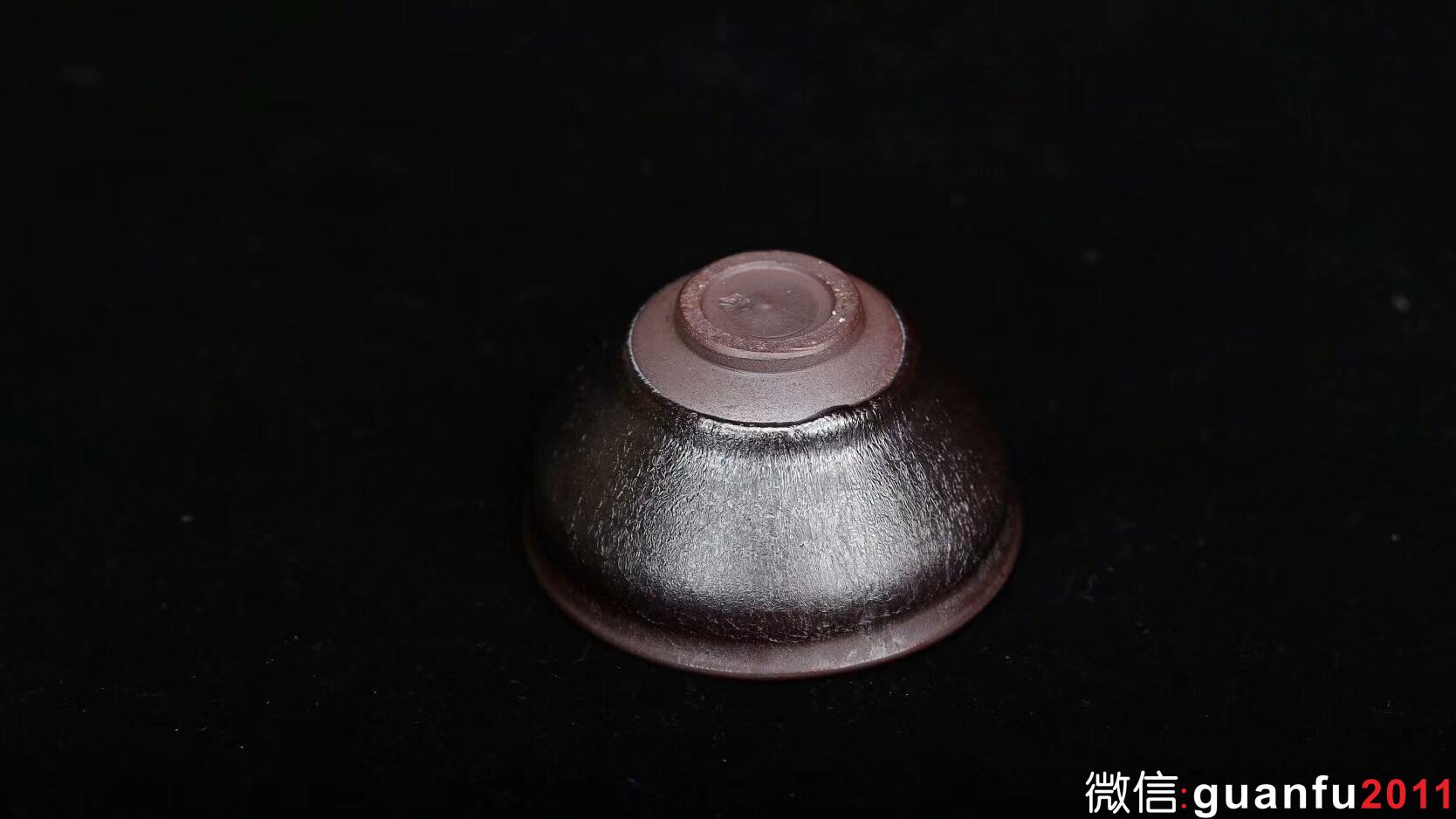 孫建興老師 虹彩木葉盞：口徑8.6*4.9