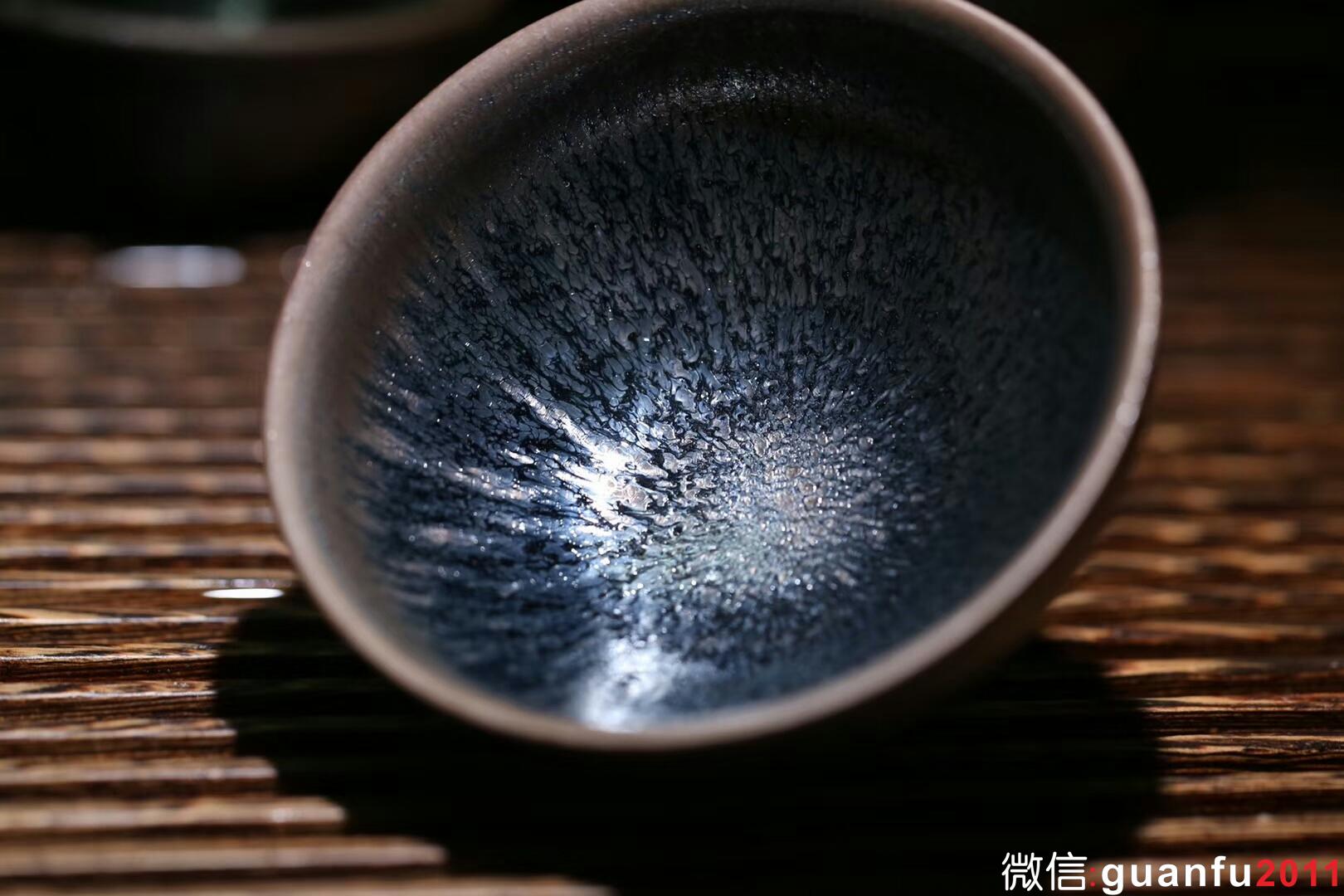 孫建興大師早期油滴盞 束口：9.3*5.2