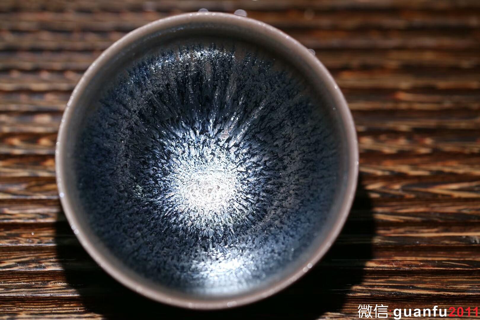 孫建興大師早期油滴盞 束口：9.3*5.2