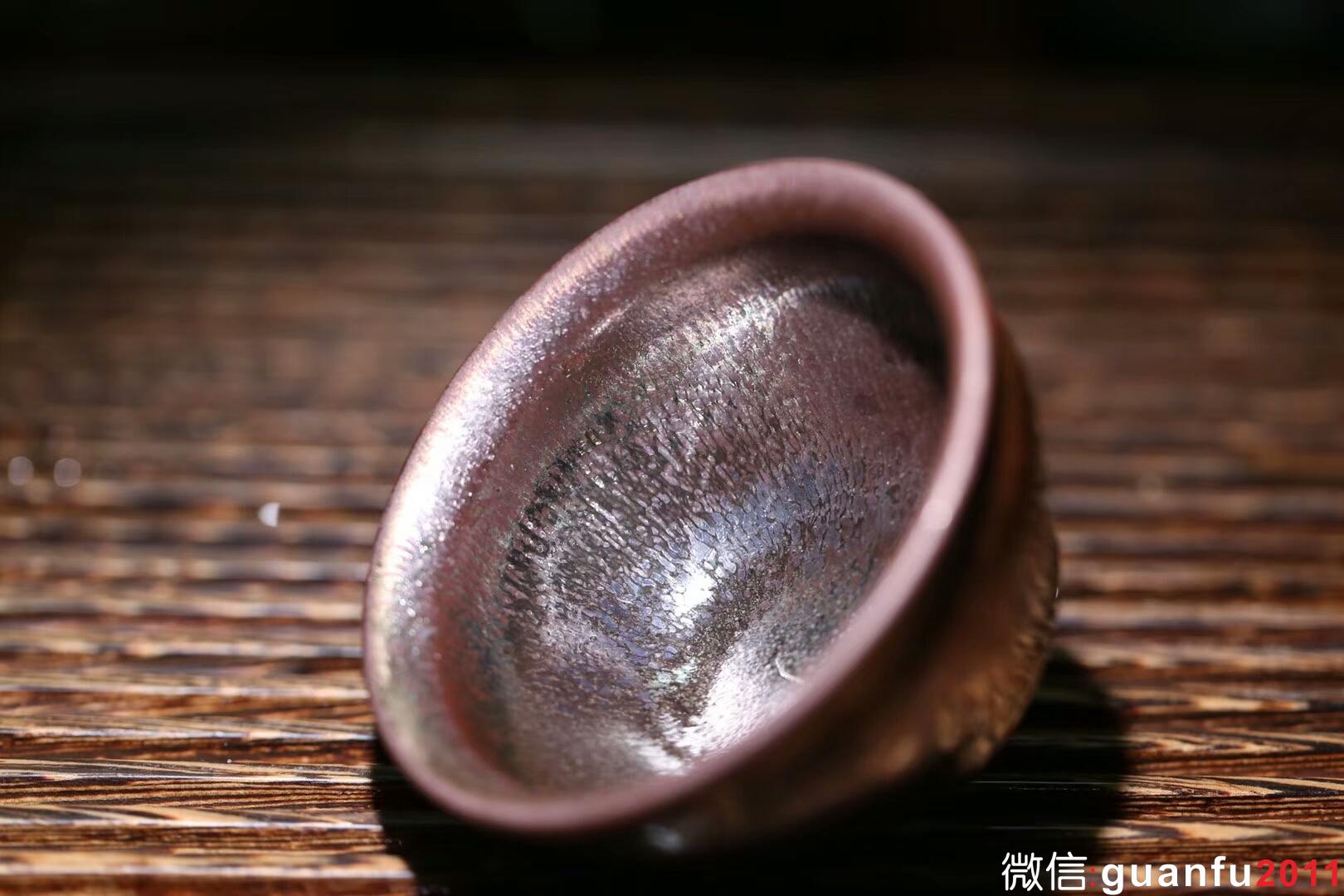 孫建興老師早期作品 虹彩小盞：口徑8