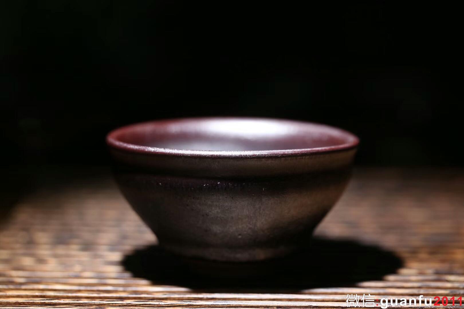 孫建興大師 虹彩木葉盞 束口：口徑8.6