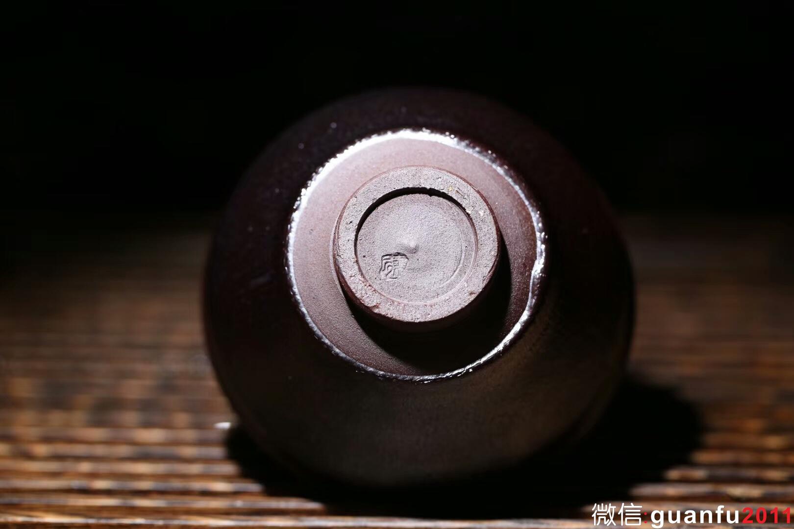 孫建興大師 虹彩木葉盞 束口：口徑8.6