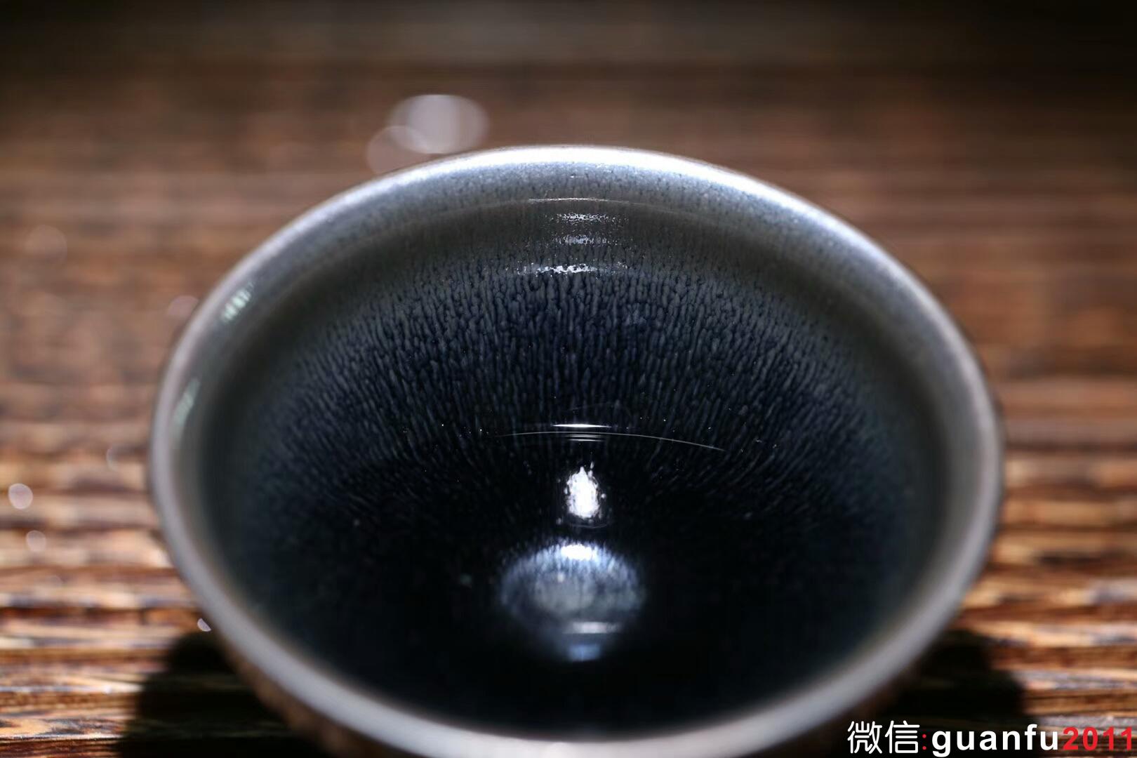 孫建興大師作品 銀兔毫建盞 束口：口徑9*5