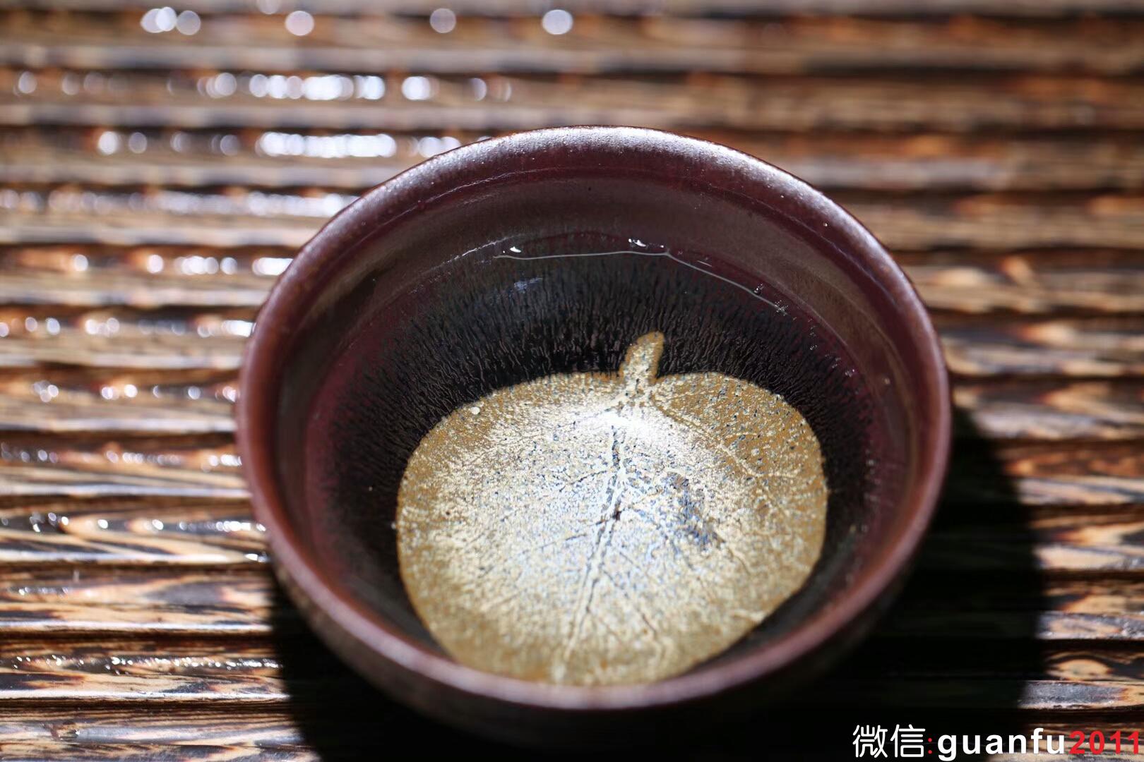 孫建興 窯變紅兔毫木葉盞 釉色豐富