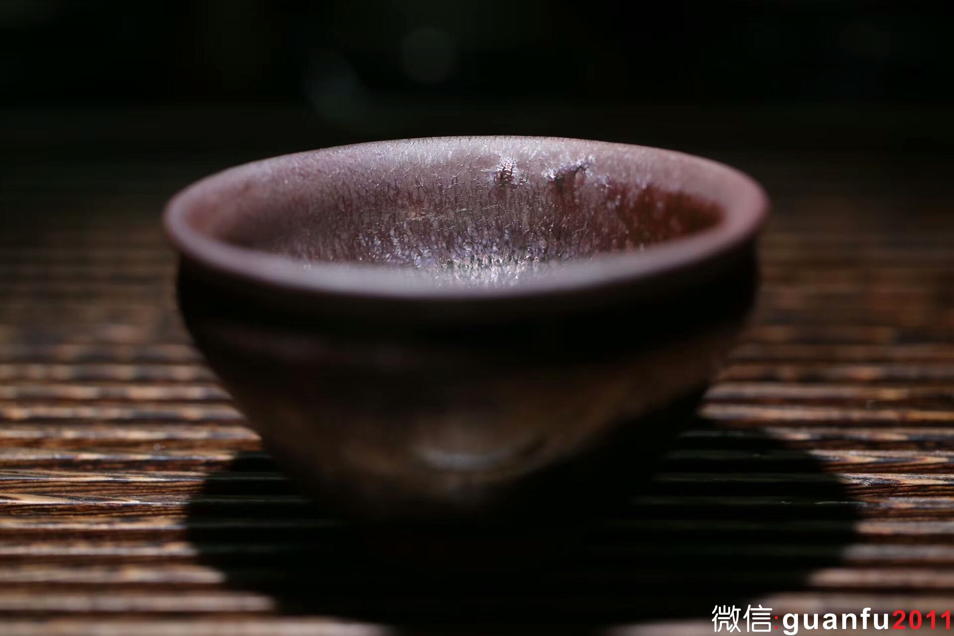 國(guó)家級(jí) 孫建興大師 虹彩金油滴 束口：口徑9