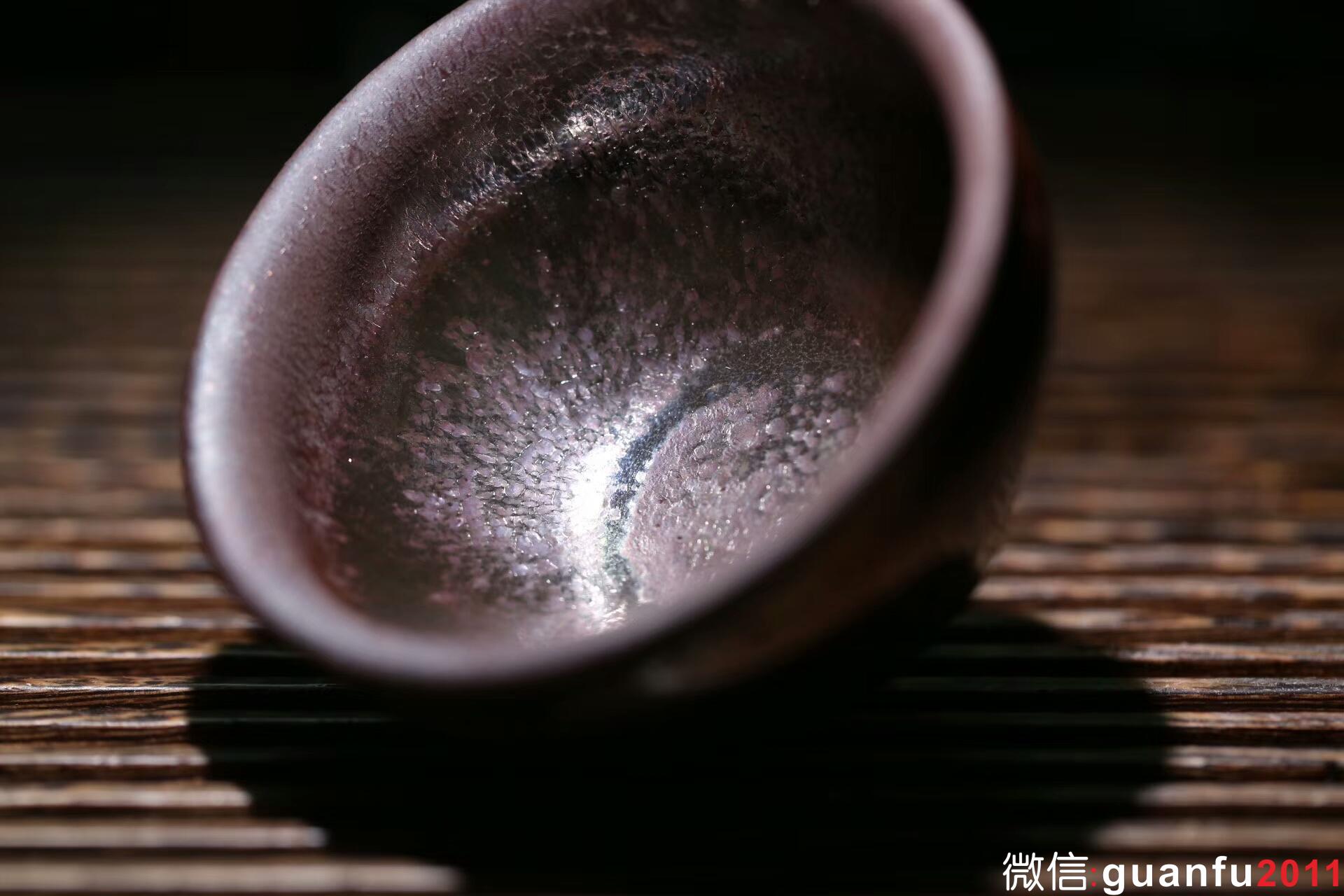 國(guó)家級(jí) 孫建興大師 虹彩金油滴 束口：口徑9