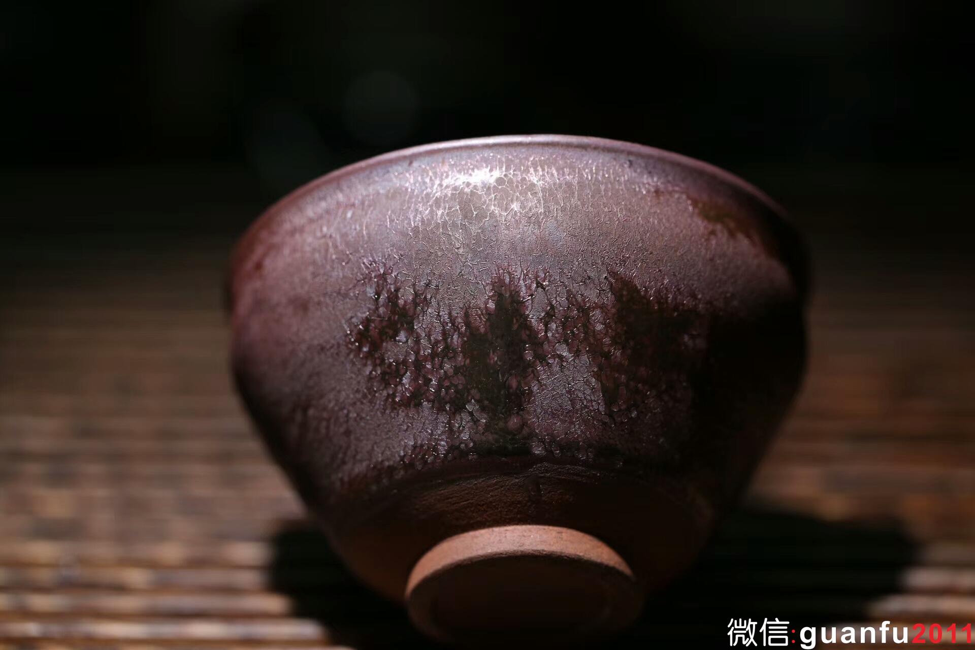 國(guó)家級(jí) 孫建興大師 虹彩金油滴 束口：口徑9