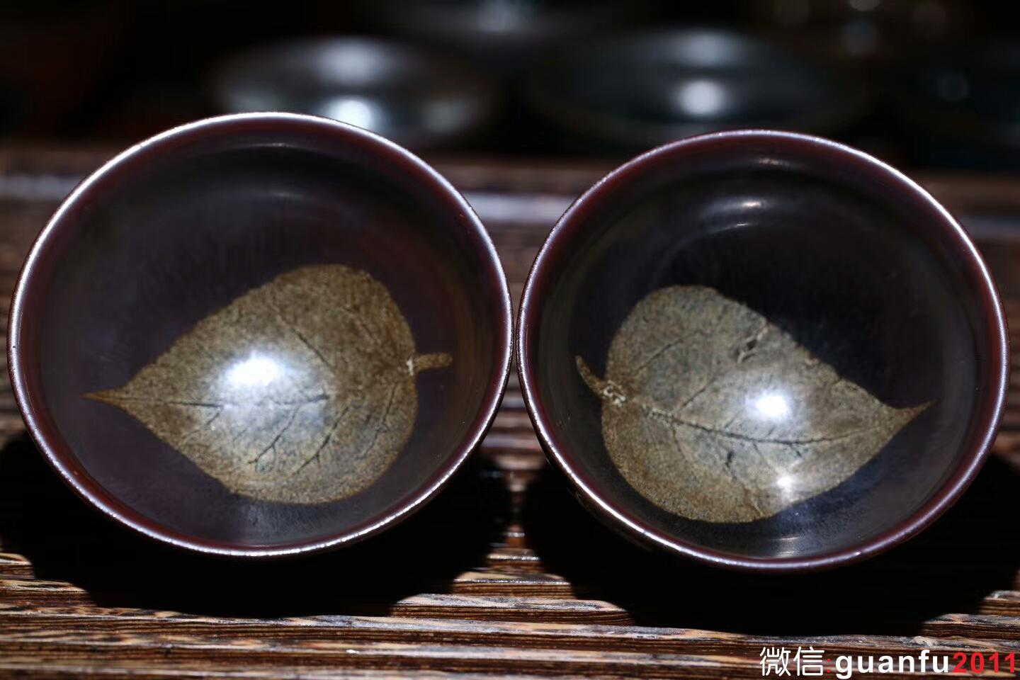 孫建興大師 紅兔毫木葉盞 束口盞：口徑9