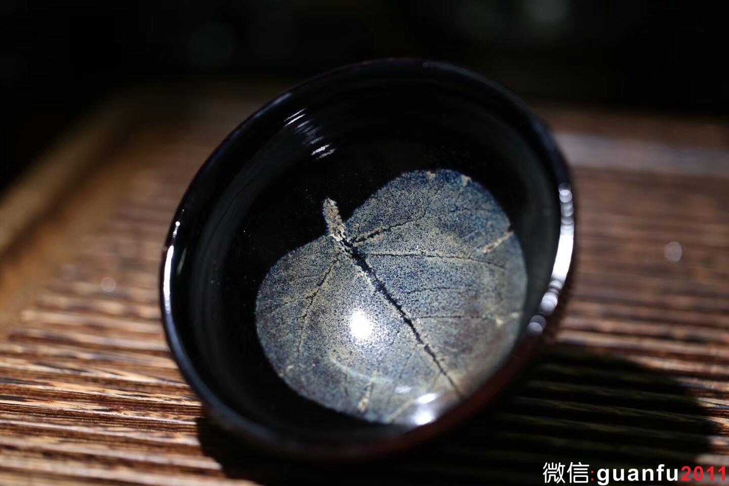 孫建興大師 烏金釉木葉盞