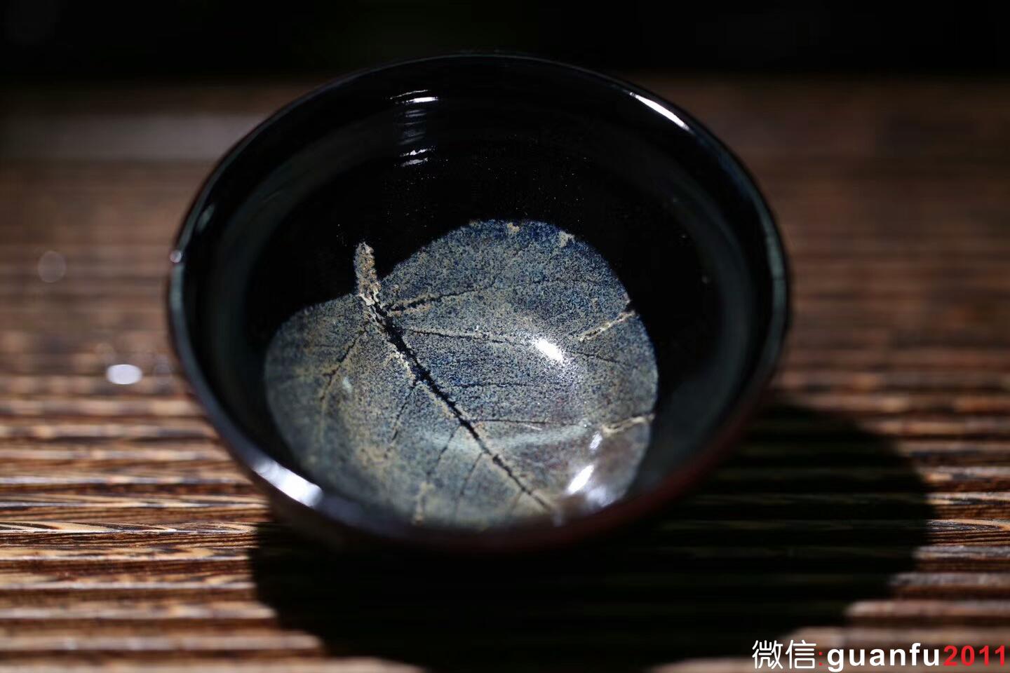 孫建興大師 烏金釉木葉盞