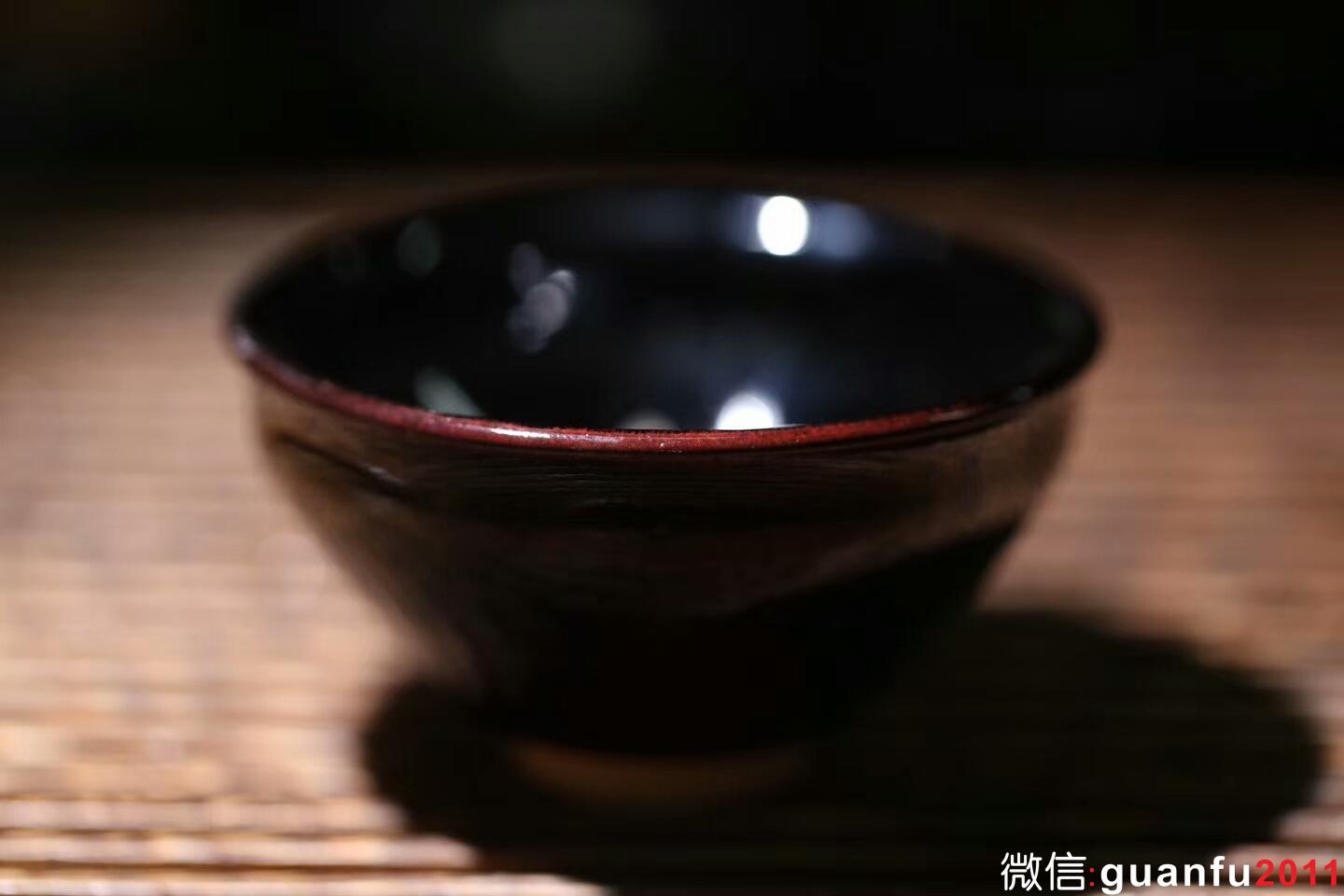 孫建興大師 烏金釉木葉盞