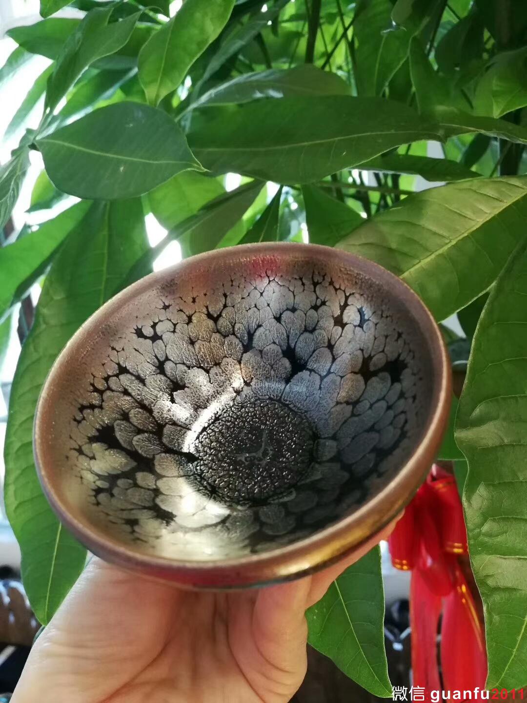 李盞柜“牡丹花”斂口花盞：口徑8.5*4.5