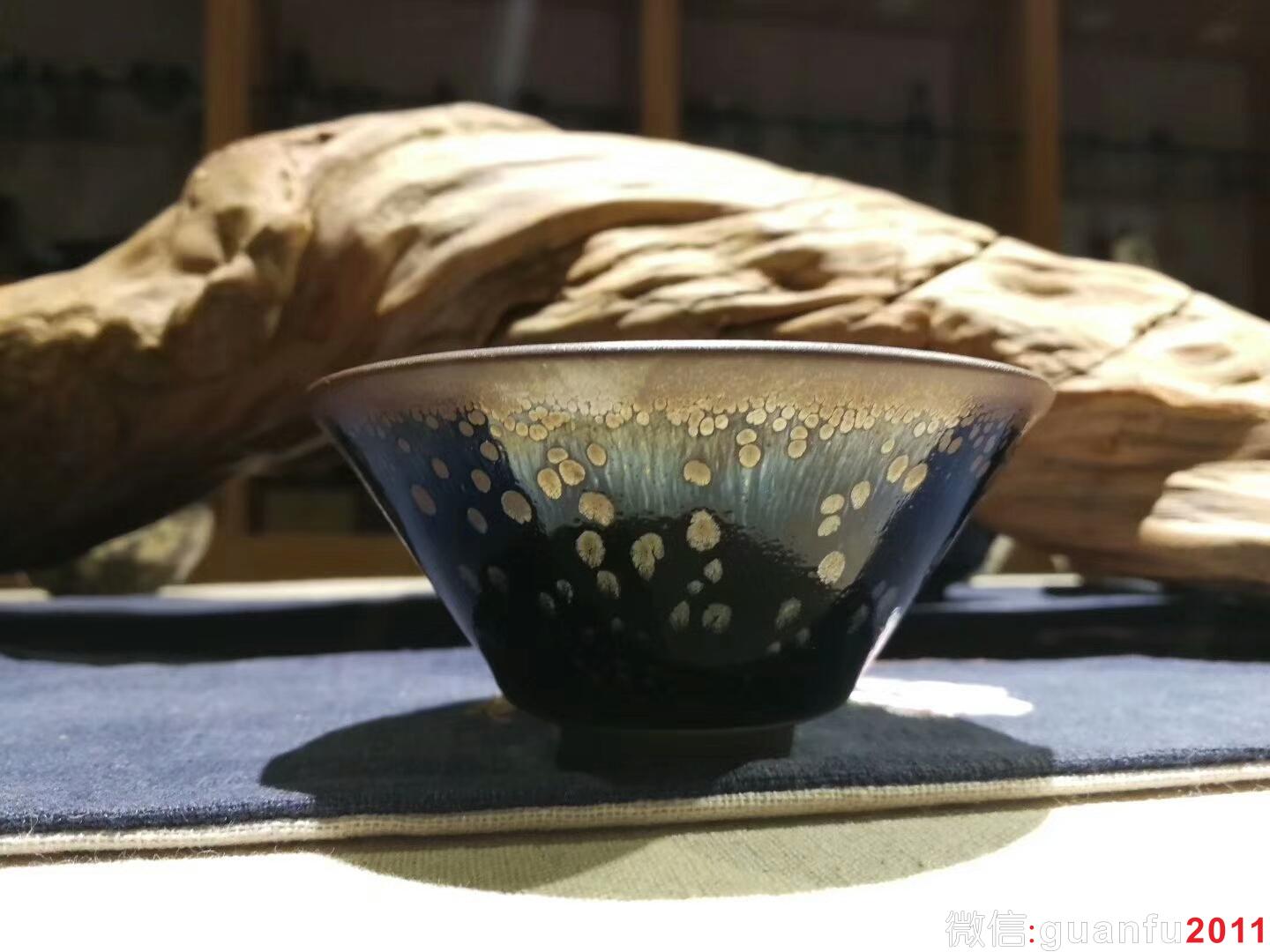 李盞柜斗笠盞“牡丹花”：口徑9.5*4.8