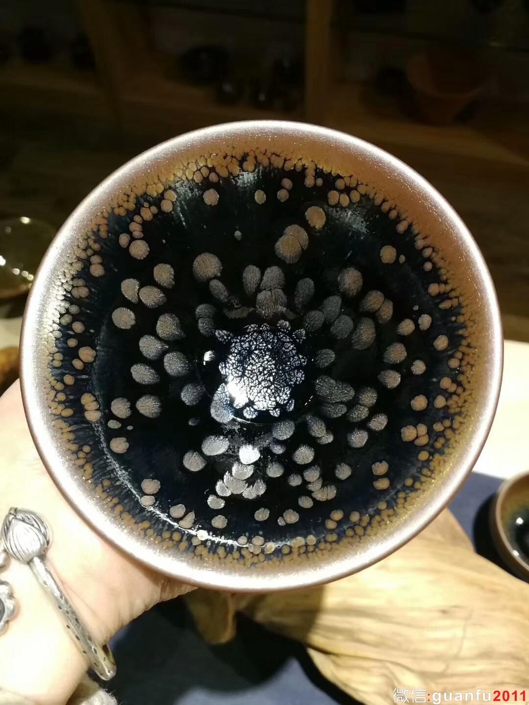 李盞柜斗笠盞“牡丹花”：口徑9.5*4.8