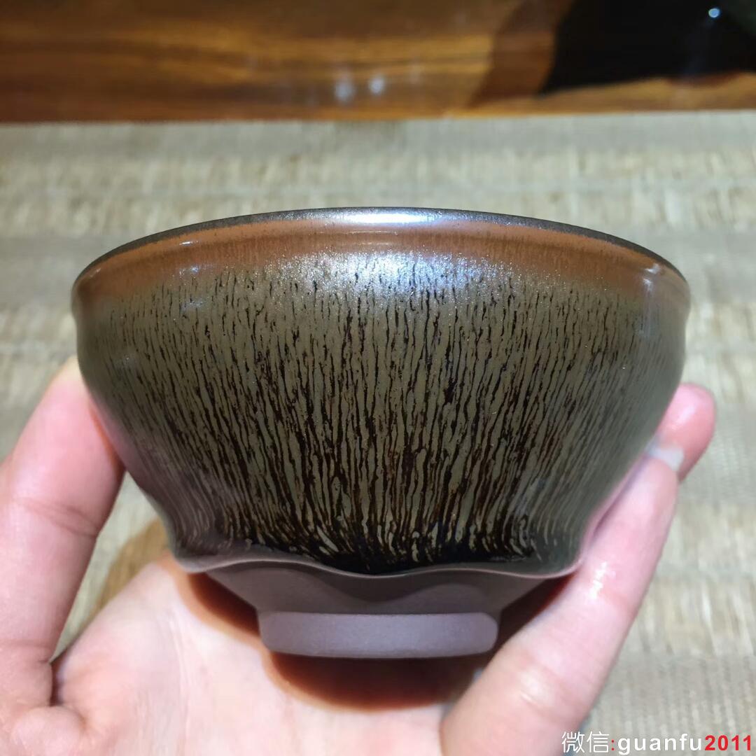 葉禮忠老師 野兔毫 束口盞：口徑9*5