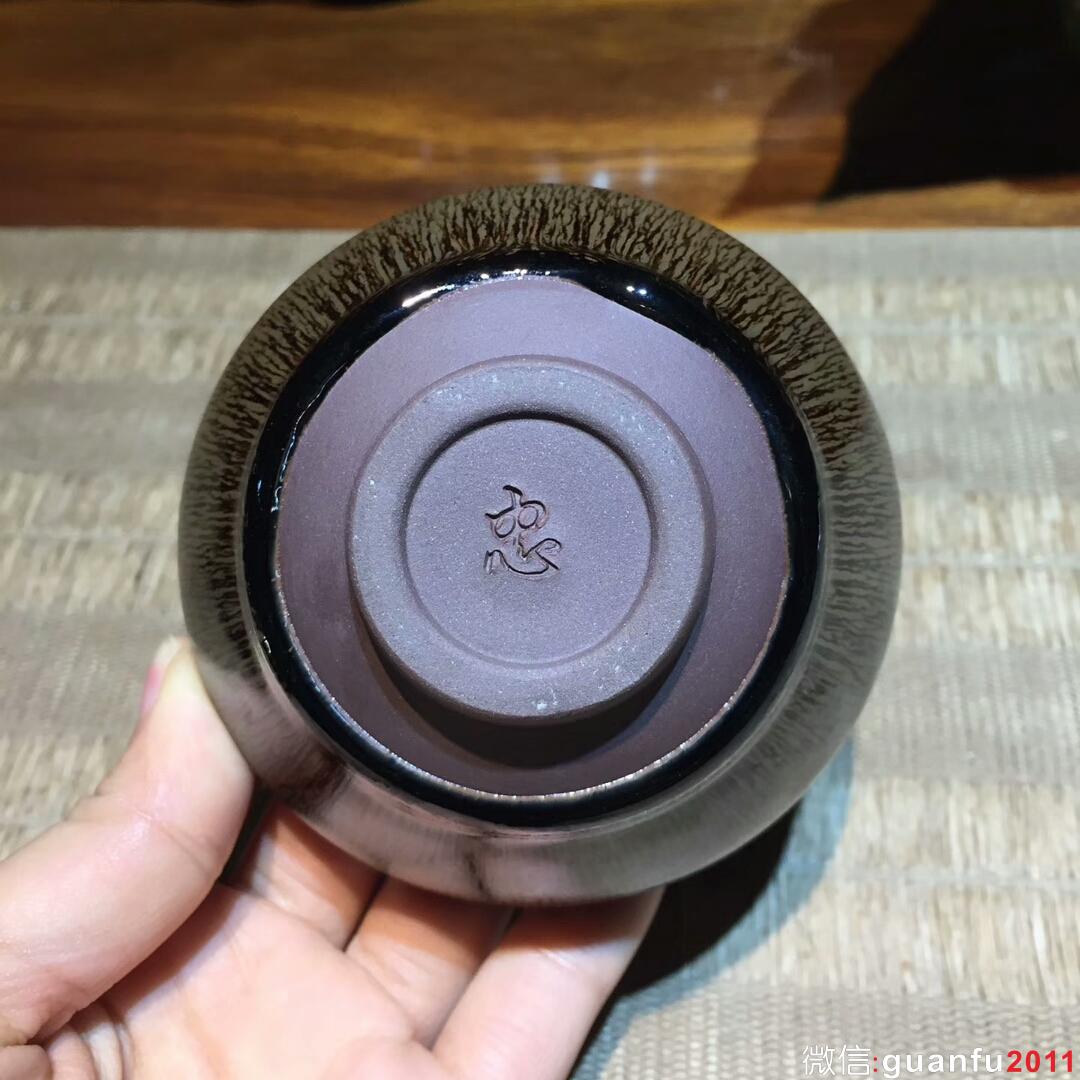 葉禮忠老師 野兔毫 束口盞：口徑9*5