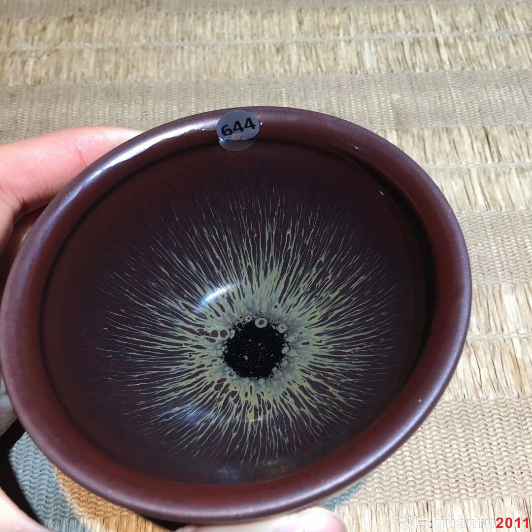 葉禮忠老師 紫氣東來(lái) 束口盞：口徑9*5