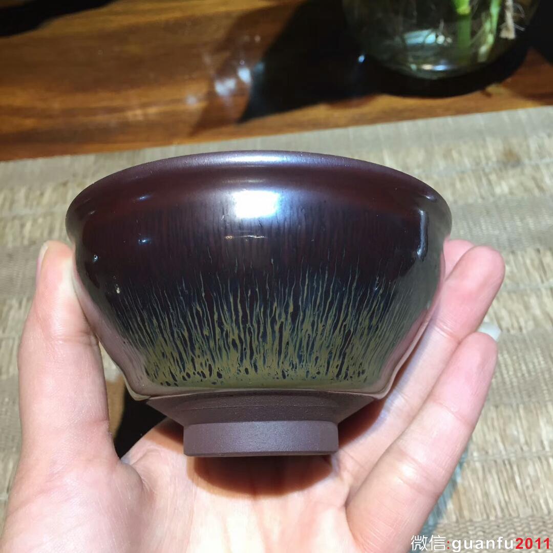 葉禮忠老師 紫氣東來(lái) 束口盞：口徑9*5