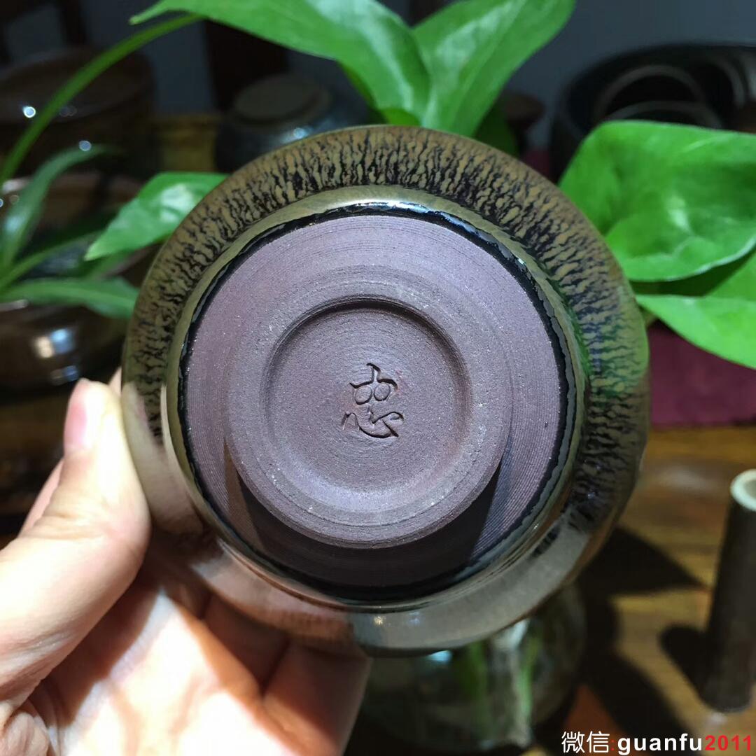 葉禮忠老師 紫氣東來 束口盞：口徑9*5