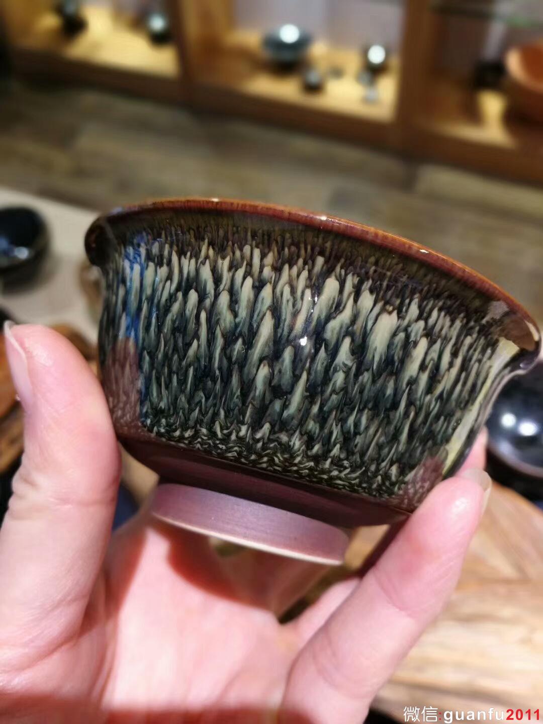 范澤鋒大師天目盞：口徑8.3*4.5