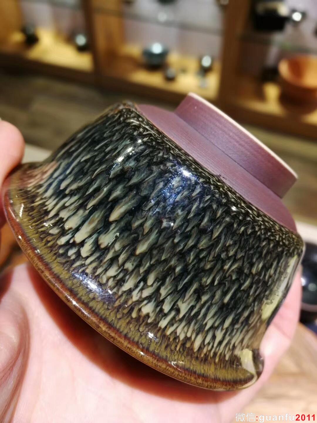 范澤鋒大師天目盞：口徑8.3*4.5