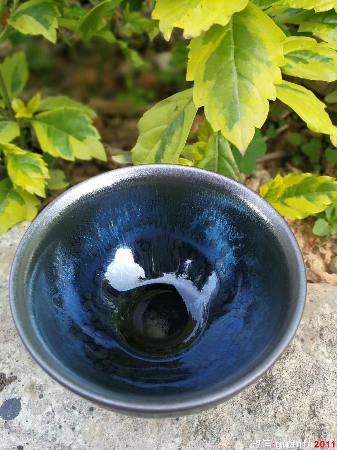 吳立主“曜變藍(lán)油滴”：口徑8*5