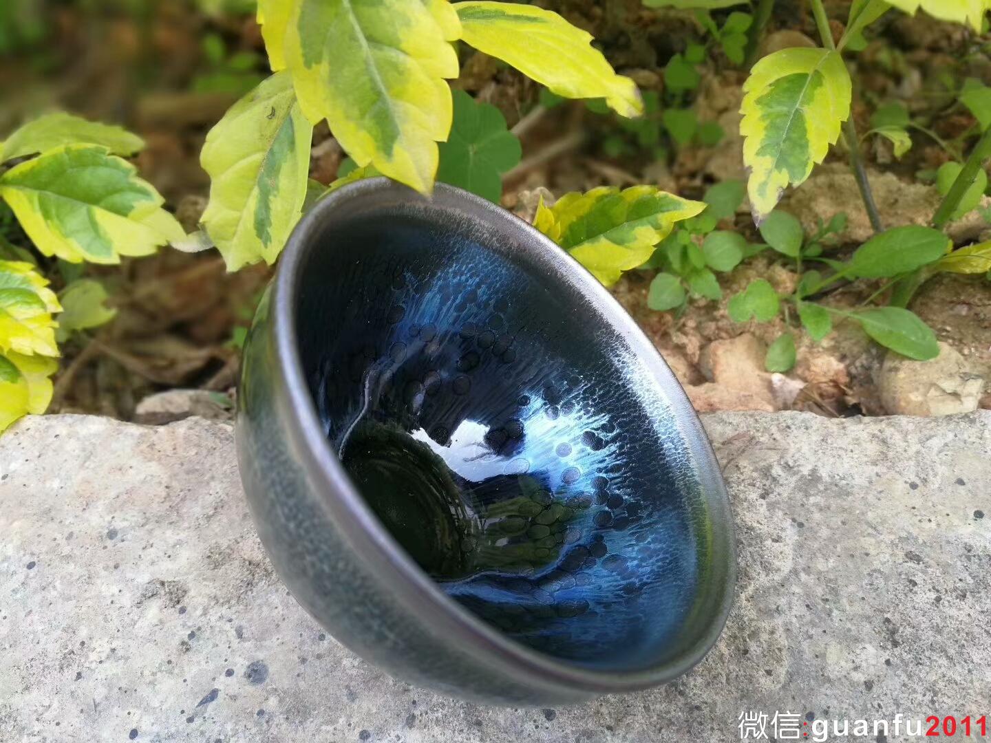 吳立主“曜變藍(lán)油滴”：口徑8*5