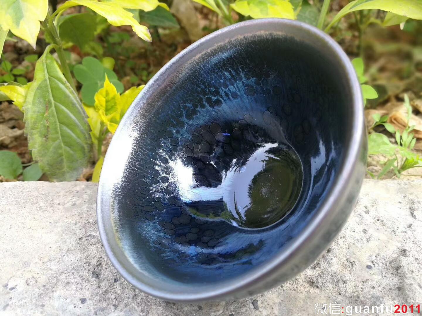 吳立主“曜變藍(lán)油滴”：口徑8*5