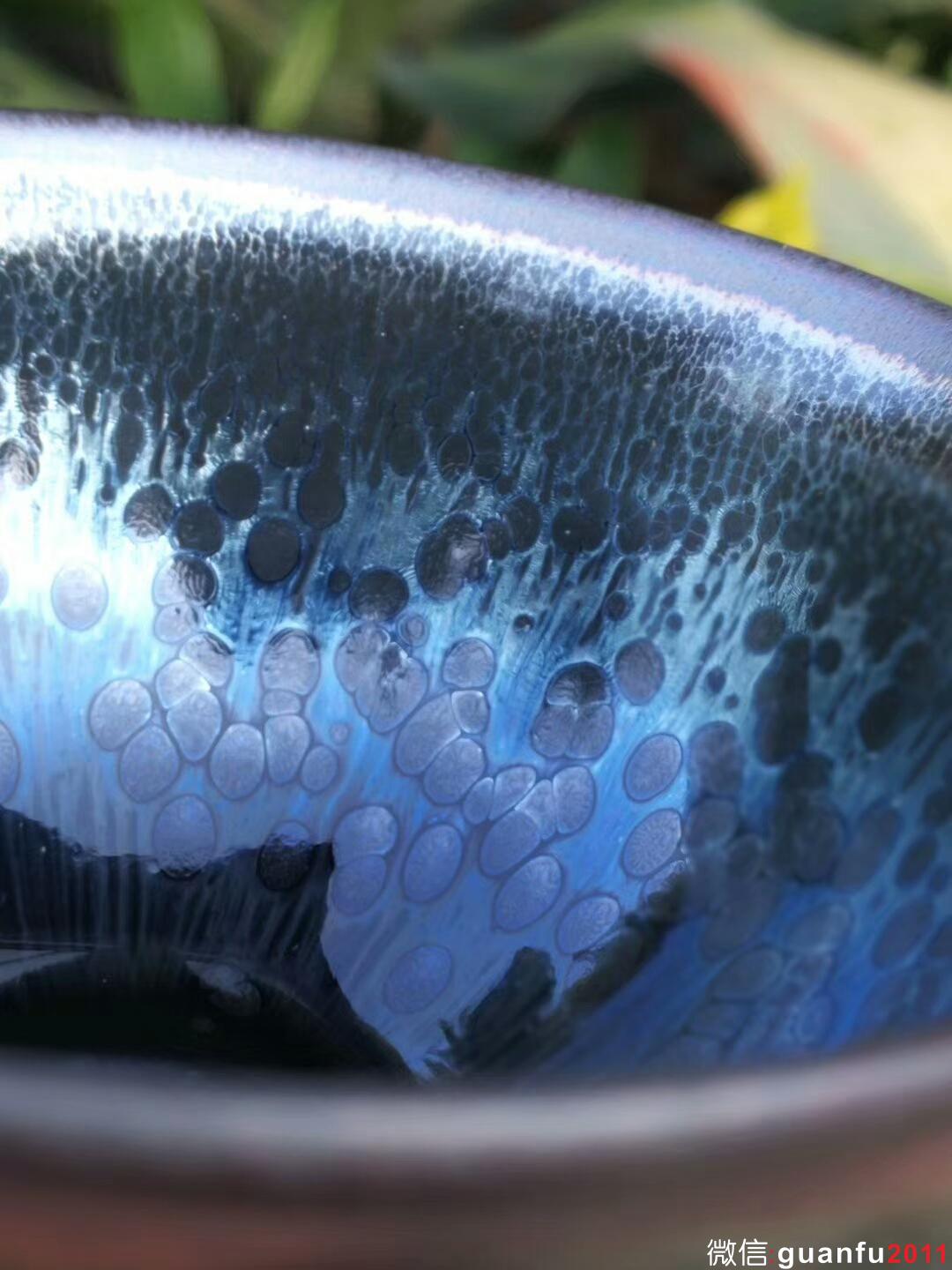 吳立主“曜變藍(lán)油滴”：口徑8*5