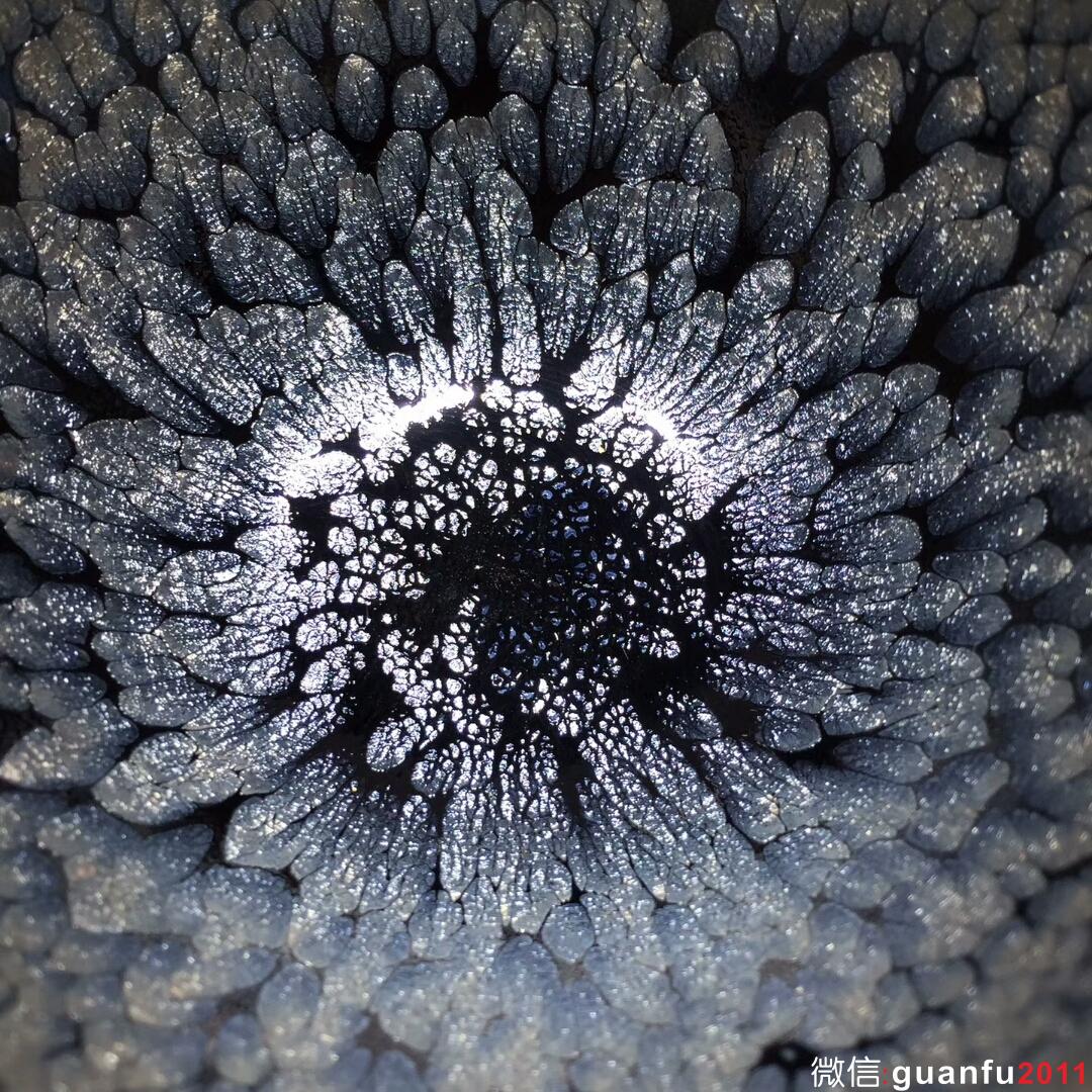 闕梅嬌老師手作 鷓鴣斑束口香爐盞：口徑9*6