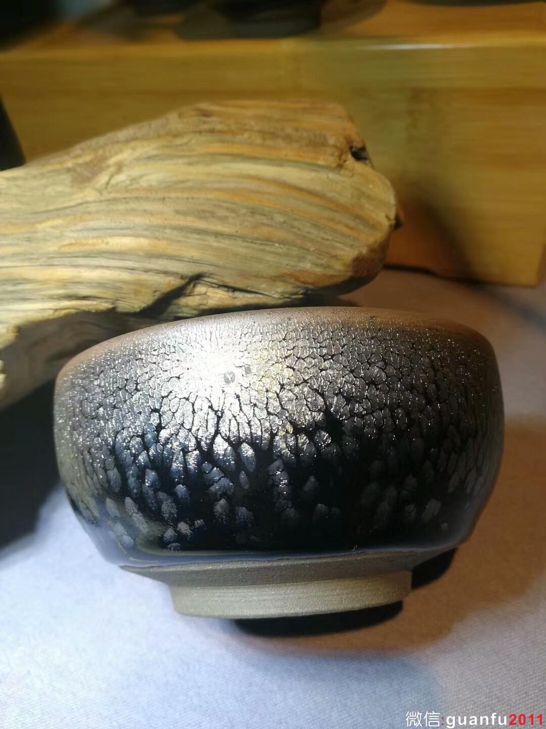 闕梅嬌手工禪定油滴：口徑9.5*5