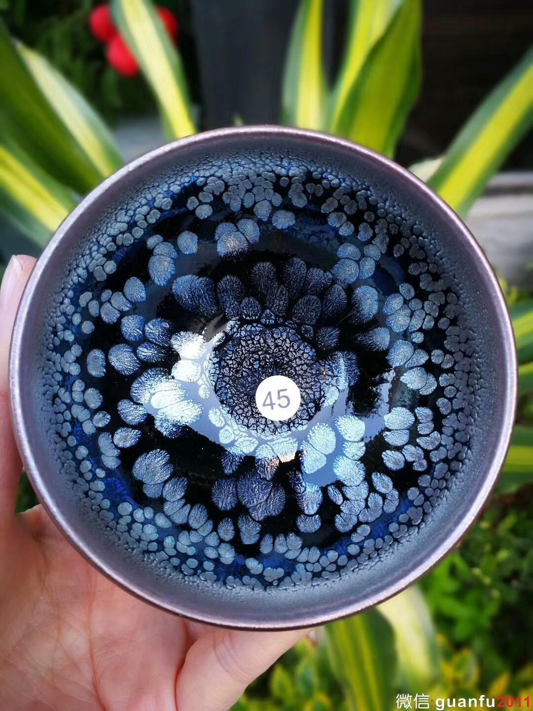 李盞柜“牡丹花”：口徑8.5*4.8