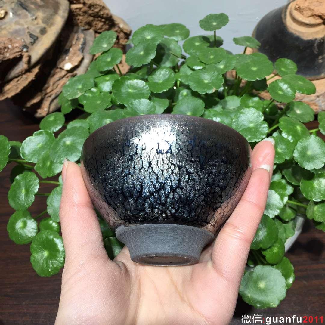 范奇明老師 油滴斂口盞：口徑8.8*5.3 全手工制作