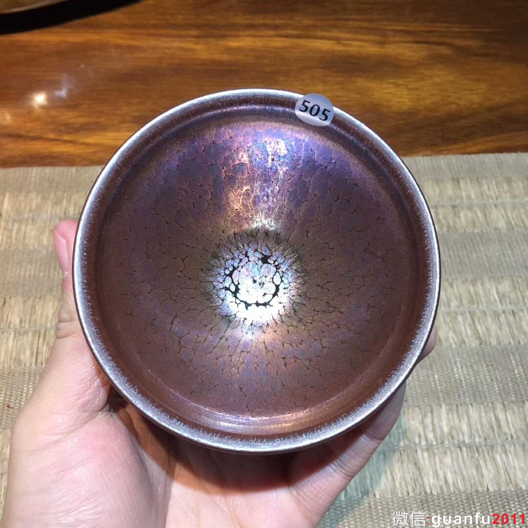 俞利民 紅顏 彩金盞：口徑9*5.3