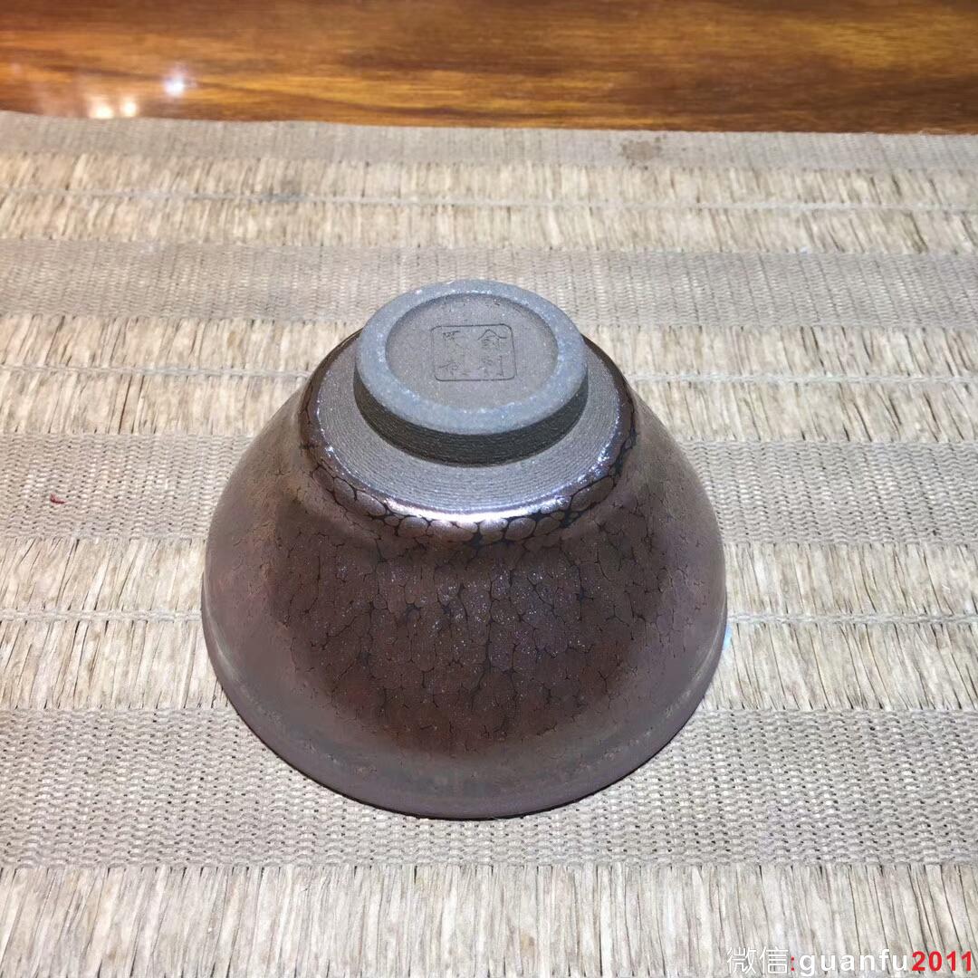 俞利民 紅顏 彩金盞：口徑9*5.3