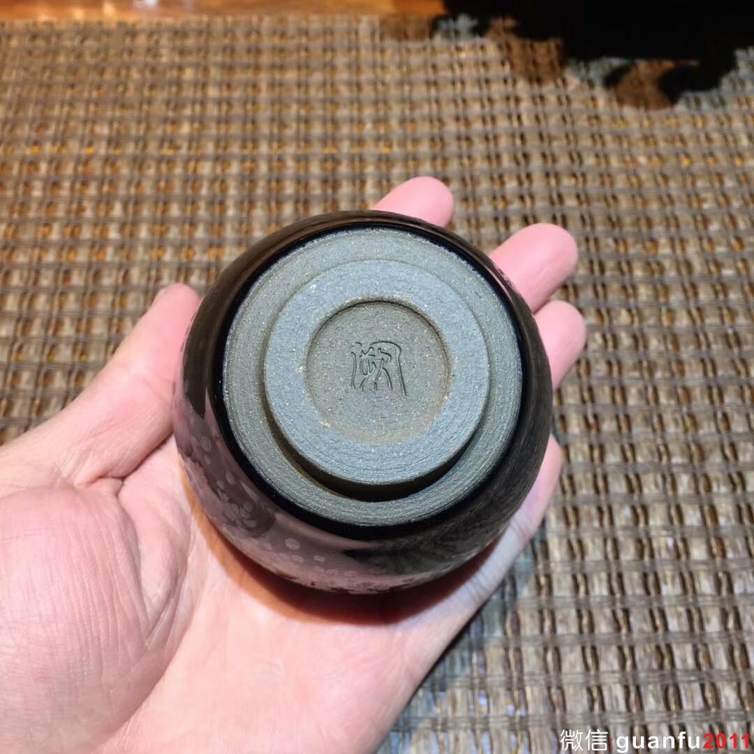 闕梅嬌老師 鷓鴣斑聞香杯：口徑6.5*6