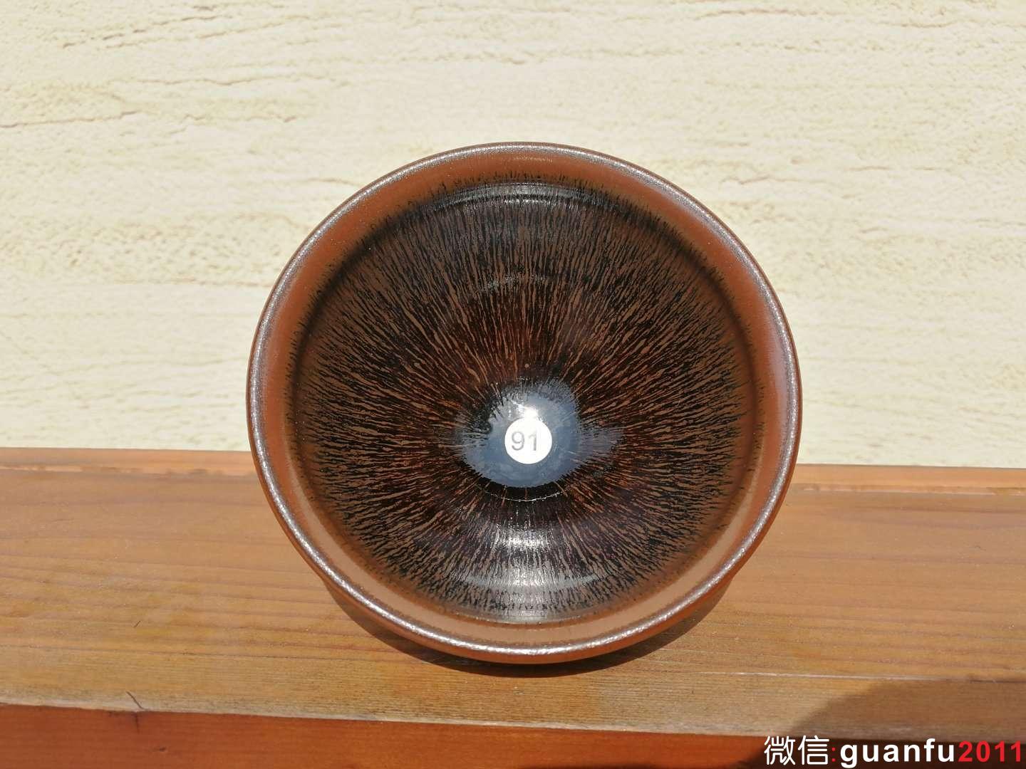 葉禮忠?guī)煾?兔毫盞：口徑9.3*5