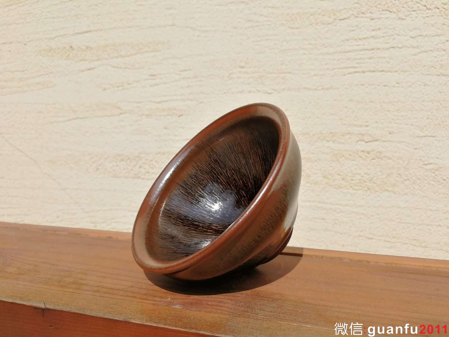 葉禮忠?guī)煾?兔毫盞：口徑9.3*5