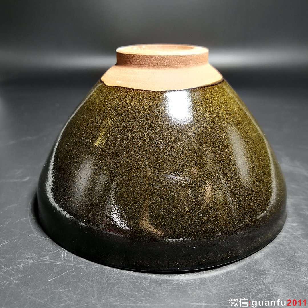 危敏捷 柴燒茶沫釉 束口盞：口徑13.5*7.8