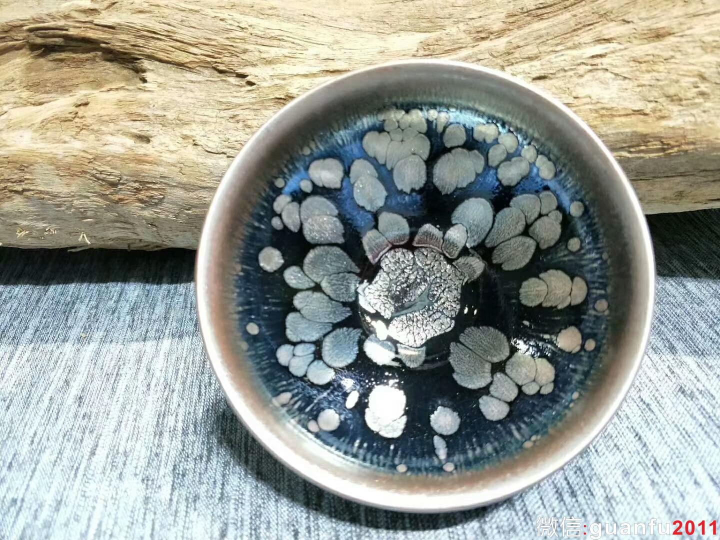 李盞柜“牡丹花”：口徑8.8*5.5