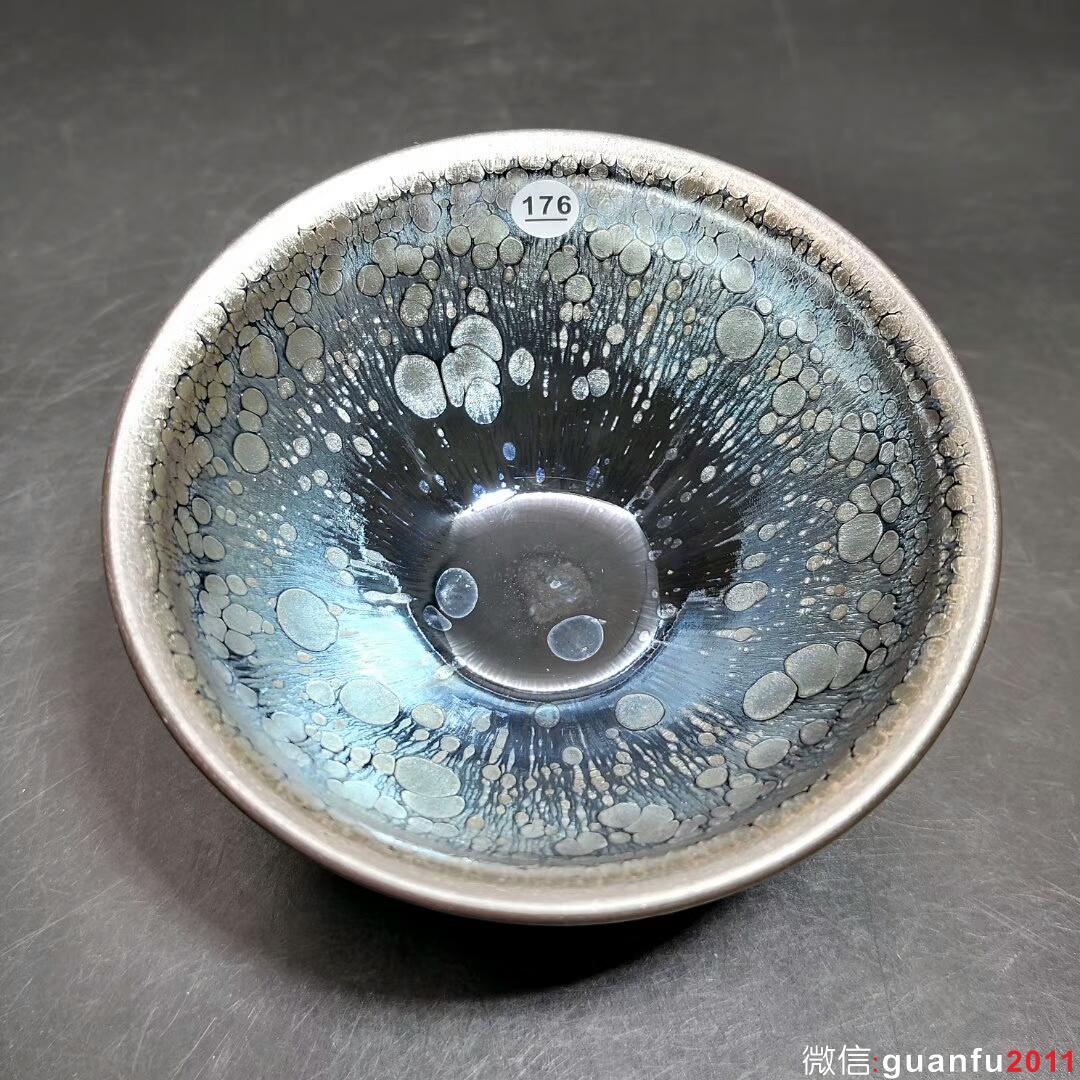 葉鑌師傅 油滴盞：口徑9*4.6