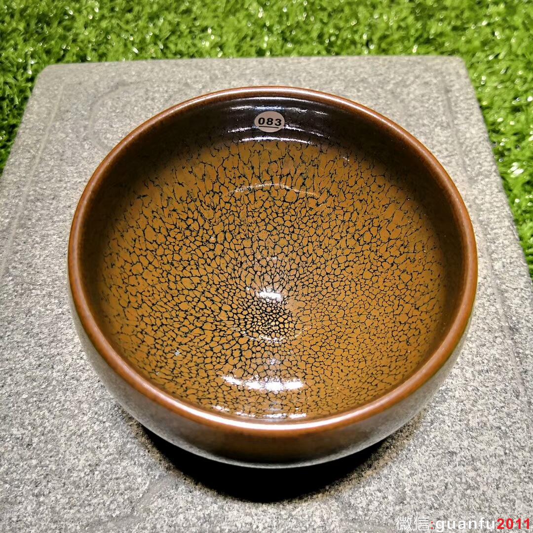 陳葉琦師傅 黃鷓鴣斑：口徑8.5*9.3*5.5