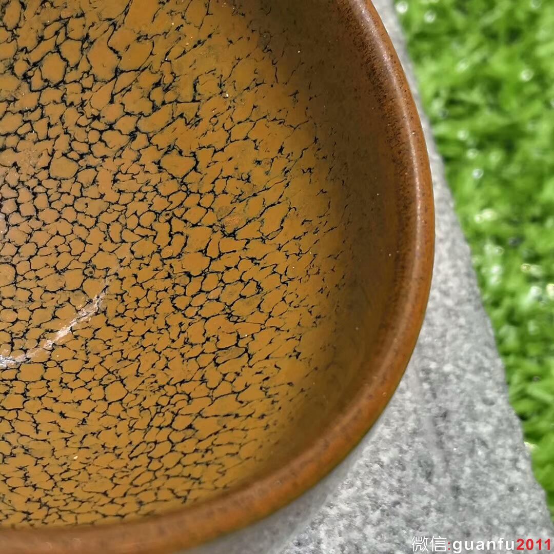 陳葉琦師傅 黃鷓鴣斑：口徑8.5*9.3*5.5