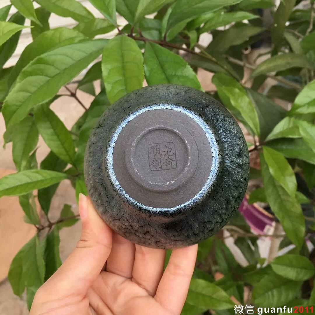 范奇明老師 精品油滴束口盞：口徑8.8*5